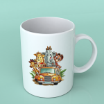 Wild animals on truck Ceramic Mug C9923002
