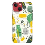 Green And Yellow abstract mobile cover-99