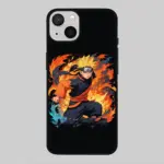 Naruto Fire Back Ground Hard Mobile Cover